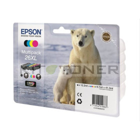 Epson C13T26364010 - Pack de 4 cartouches d'encre Epson 26xl