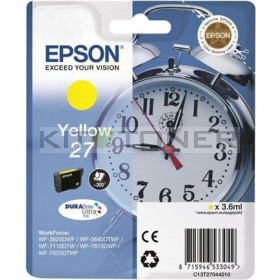 Epson C13T27044010 - Cartouche d'encre jaune d'origine Epson 27