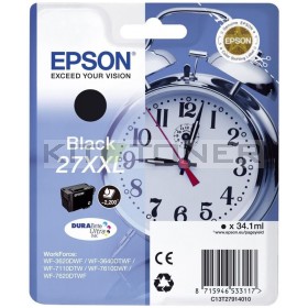 Epson C13T27914010 - Cartouche d'encre noire d'origine Epson 27XXL