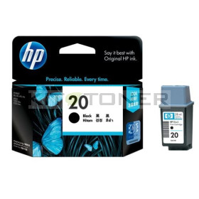 HP C6614D - Cartouche d'encre noire de marque 20