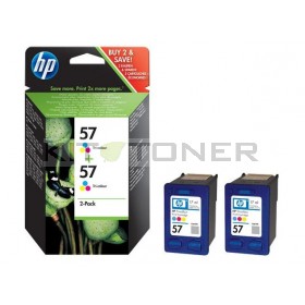 HP C9503AE - Pack de 2 cartouches encre couleur HP 57