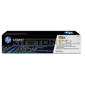 HP CE312A - Cartouche de toner d'origine jaune 126A