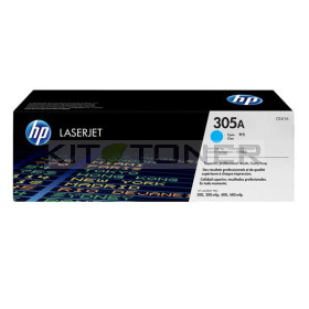 HP CE411A - Cartouche de toner cyan d'origine 305A