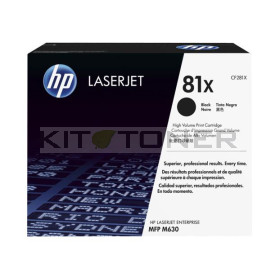 Cartouche HP CF281X - Toner noir de marque 81X