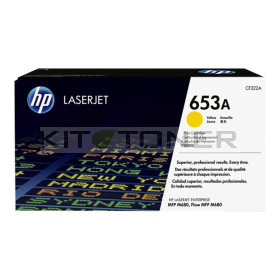HP CF322A - Cartouche de toner jaune d'origine 653A