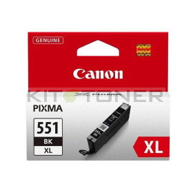 Canon CLI551BK XL - Cartouche d'encre noire Photo de marque 6443B001