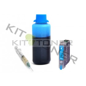 Epson C13T07124011 - Kit cartouche rechargeable compatible cyan