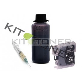Brother LC1240BK - Kit cartouche rechargeable compatible noire