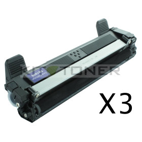 Brother TN1050 - Pack de 3 cartouches de toner compatibles