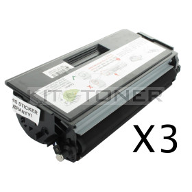 Brother TN6600 - Pack de 3 cartouches de toner compatibles