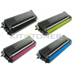 Brother TN325C, TN325Y, TN325M, TN325K - Pack de 4 toners compatibles 4 couleurs