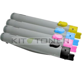 Dell 59310121 , 59310125 , 59310123 , 59310119  - Pack de 4 toners compatibles 4 couleurs