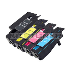 Epson S050613, S050611, S050612, S050614 - Pack économique de 4 toners compatibles