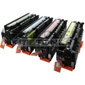 HP CC530A, CC533A, CC532A, CC531A - Pack de 4 toners compatibles 4 couleurs 304A