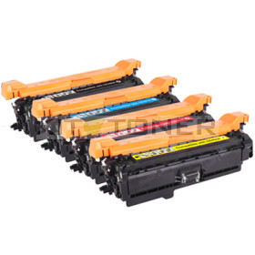 HP CE400X, CE403A, CE402A, CE401A - Pack de 4 toners compatibles 4 couleurs 507A