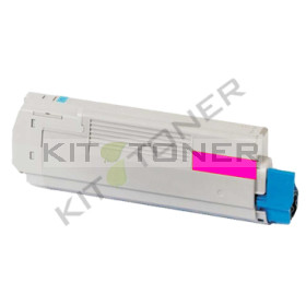 Oki 43872306 - Cartouche toner compatible Magenta