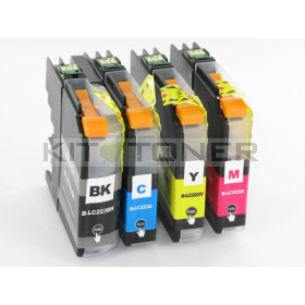 Brother LC223BK, LC223C, LC223M, LC223Y - Pack de 4 cartouches d'encre compatibles