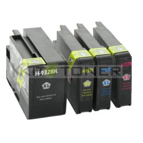 HP CN053AE, CN054AE, CN055AE, CN056AE - Pack de 4 cartouches d'encre compatibles 933XL