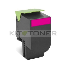 Lexmark 80C2SM0 - Cartouche toner compatible magenta