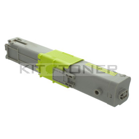 Oki 44973533 - Cartouche de toner jaune compatible