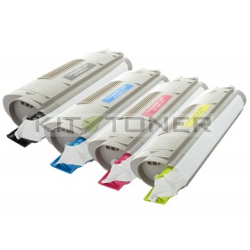 Oki 44318608, 44318606, 44318605, 44318607 - Pack de 4 toners compatibles 4 couleurs