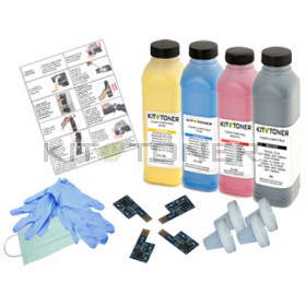 Dell 59310258 , 59310261, 59310260, 59310259 - Kit de recharge toner compatible 4 couleurs