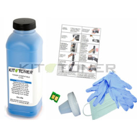 HP Q6001A - Kit de recharge toner compatible Cyan 124A