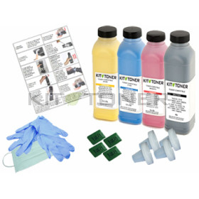 Lexmark C5220KS, C5220CS, C5220MS, C5220YS - Kit de recharge toner compatible 4 couleurs