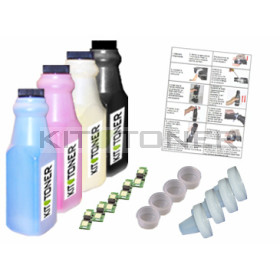 Konica 1710589004, 1710589006, 1710589005, 1710589007 - Kit de recharge toner compatible 4 couleurs