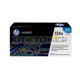 HP Q6002A - Cartouche de toner jaune de marque 124A