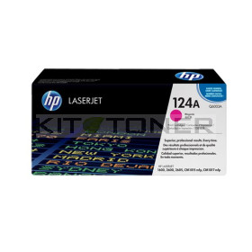 HP Q6003A - Cartouche de toner magenta de marque 124A