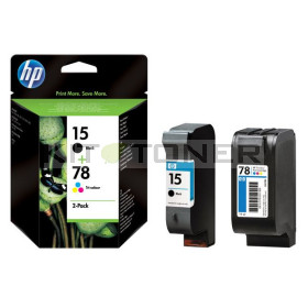 HP SA310A - Pack de 2 cartouches encre HP 15 + 78