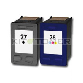 HP C8727AE, C8727AE - Pack 2 cartouches d'encre compatibles