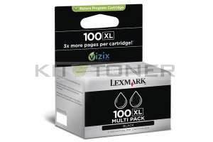 Lexmark 14N0848 - Pack de 2 cartouches d'encre noire de marque