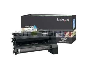 Lexmark 15G042C - Cartouche de toner cyan de marque