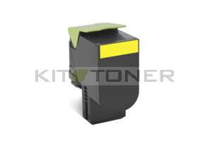 Lexmark 80C2HY0 - Cartouche de toner jaune de marque