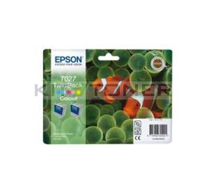 Epson C13T027403 - Pack combo de 2 cartouches d'encre couleur de marque T027403