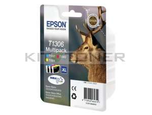 Epson C13T13044010 - Pack de 3 cartouches d'encre Durabrite XL T1304