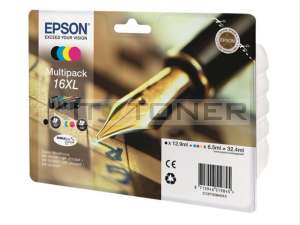 Epson C13T16364010 - Pack de 4 cartouches d'encre Epson T1636