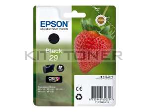 Epson C13T29814010 - Cartouche d'encre noir 29 d'origine
