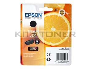 Epson C13T33314010 - Cartouche d'encre noire 33 d'origine