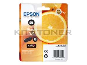 Epson C13T33414010 - Cartouche d'encre photo Black 33 d'origine