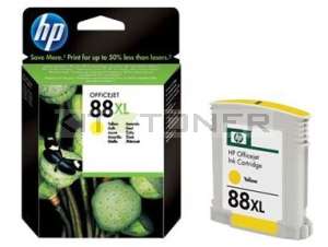 HP C9393AE - Cartouche d'encre jaune originale 88 xl