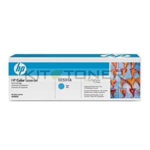 HP CC531A - Toner d'origine cyan 304A