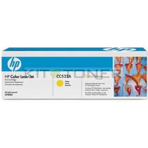 HP CC532A - Toner d'origine jaune 304A