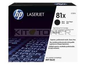 Cartouche HP CF281X - Toner noir de marque 81X