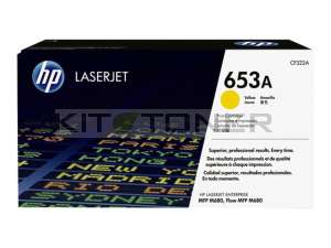 HP CF322A - Cartouche de toner jaune d'origine 653A