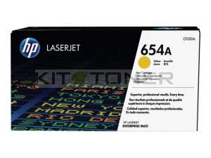 HP CF332A - Cartouche de toner jaune d'origine 654A