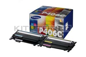 Samsung CLTP406C - Pack de 4 toners pour Samsung 