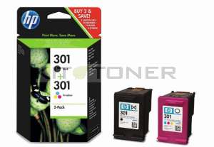 HP J3M81AE - Pack de 2 cartouches d'encre HP 301